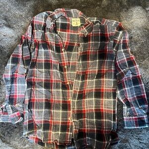 RedHead Red and Black Plaid Button-Down Shirt